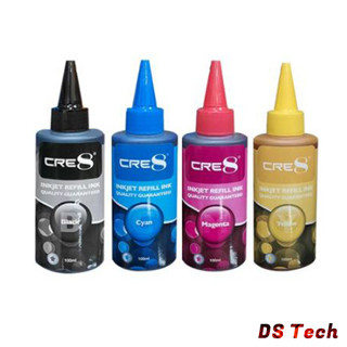 หมึกเติม CRE8 INK BK , C , M , Y 100 ml