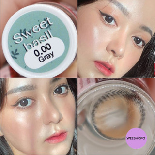 เลนส์สีธรรมชาติ ละมุน ลูกคุณ (lovelylens) sweet basil gray ตัดขอบ เเฟชั่น/สายตา บิ๊กอาย