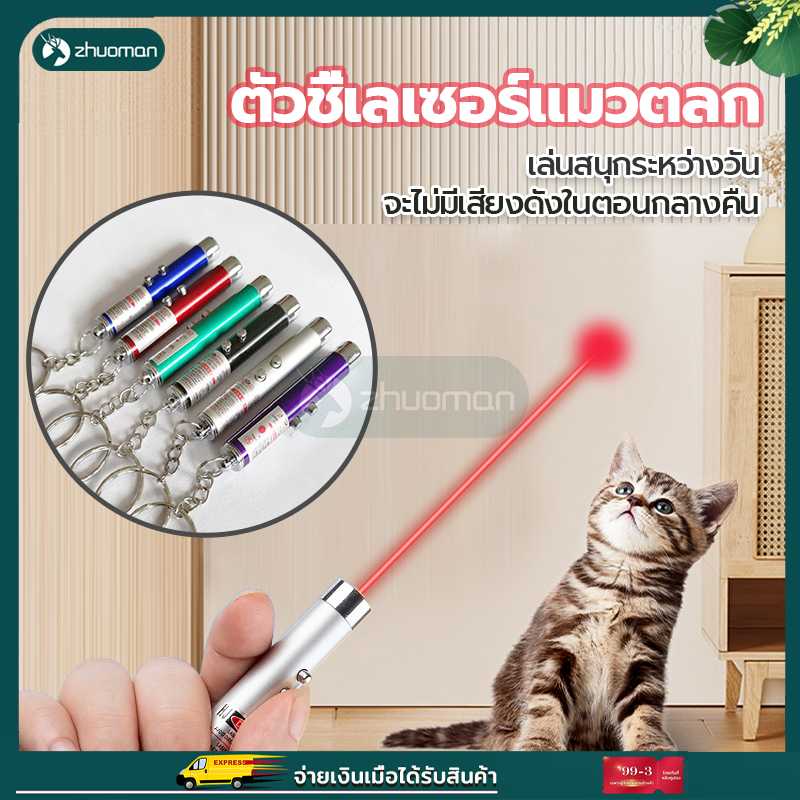 ล่อแมว ของเล่นเเมว ขอเล่นแมว เลเซอร์แมว ลูกบอลแมว ของเล่นแมว เลเซอร์ล่อแมว LED พวงกุญแจ สําหรับแมว ของเล่นน้องแมว