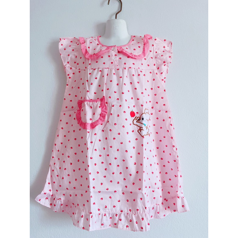 👗ชุดนอนเด็ก 2-5ขวบ กระโปรงแขนสั้น สินค้าพร้อมส่ง