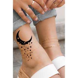 สติกเกอร์ แทททู รอยสัก นำเข้า Moon star HM1324 ** tattoo sticker กันน้ำ