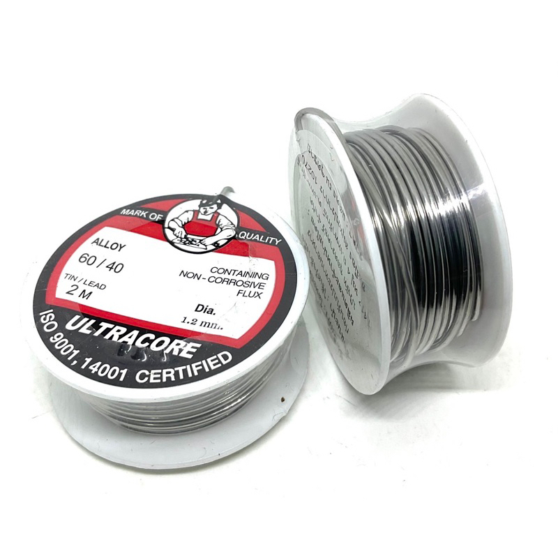 ตะกั่ว 2เมตร ULTRACORE 1.2mm AlLOY60/40 สินค้าพร้อมส่ง สามารถออกบิลได้