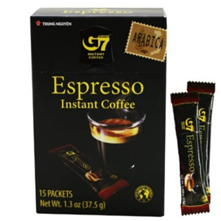 G7 กาแฟดำ เวียดนาม เอสเปรสโซ่ 37.5g 15 ซอง EXP.01/08/24