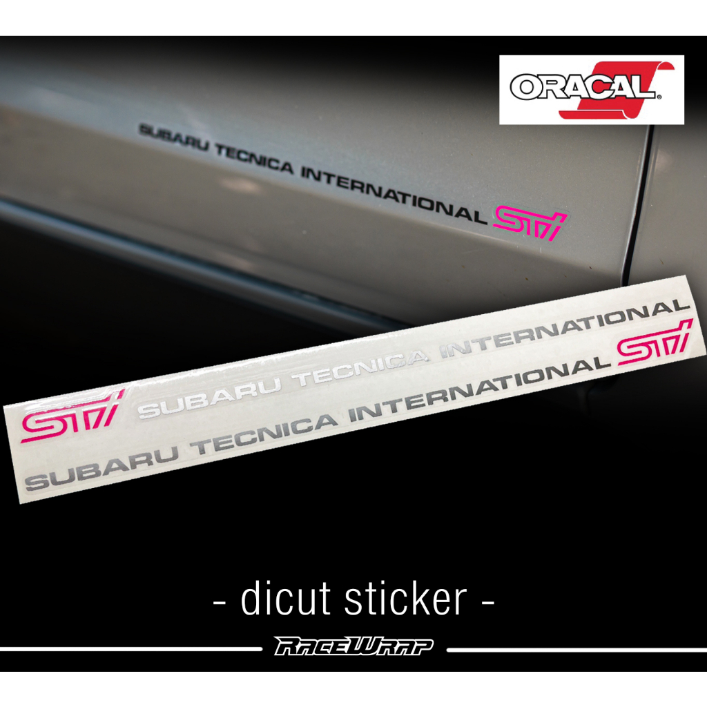 สติกเกอร์ sti สติกเกอร์ subaru sti sticker สติกเกอร์แต่งรถ subaru sti