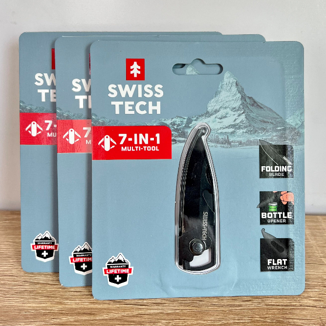 มีดพก ST45019 Swiss+Tech 7-in-1 เครื่องมือดำรงชีพ