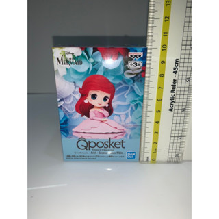 Qposket Petit Disney Characters - Ariel นั่งชุดชมพู แท้ มือ 1 เทปเบิ้ล