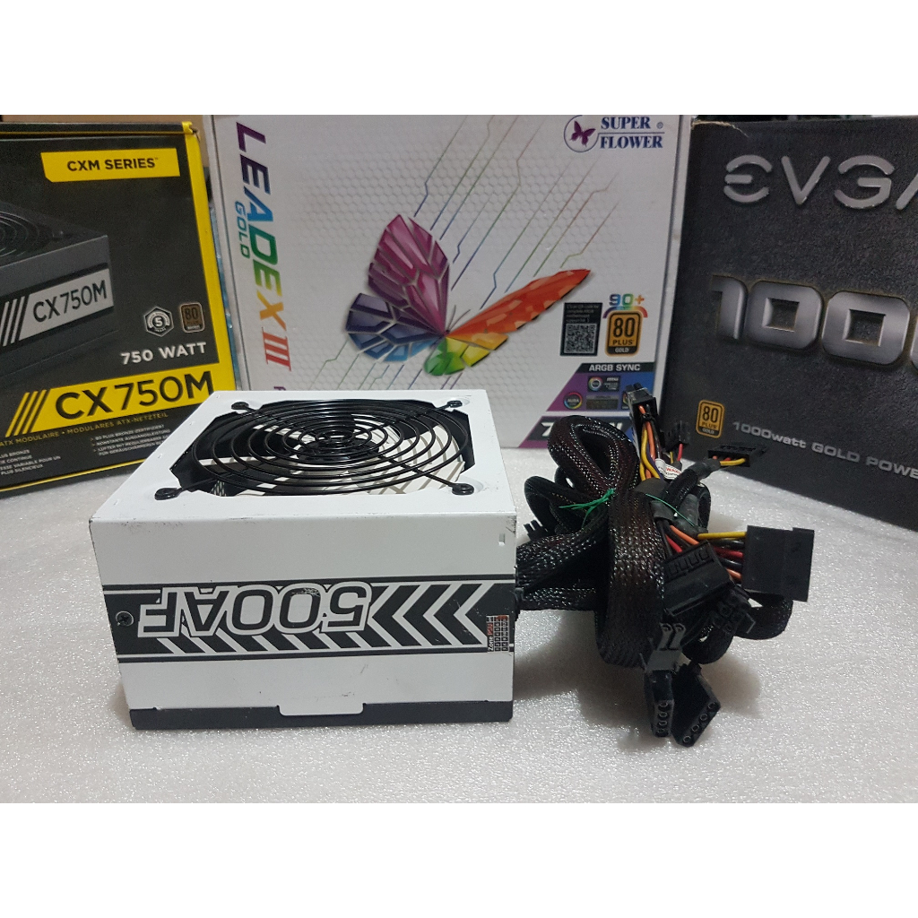 PSU ประกัน 1เดือน Raidmax 500AF 500W 80+Bronze มือ2 / power supply /  พาวเวอร์ซัพพลาย
