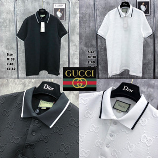 Gucci Polo 👕 เสื้อโปโล Gucci Hiend 1:1 ผ้า cotton 💯