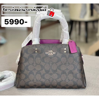 Mini Lillie Carryall In Signature Canvas ถัง10” coach