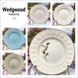 Wedgwood Festivity Plate จานดินเนอร์ จานขนม