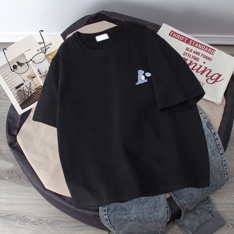 Se7en shop เสื้อยืดคอกลมแขนสั้น เสื้อยืดคอกลม ใส่ได้ทั้งหญิงทั้งชาย