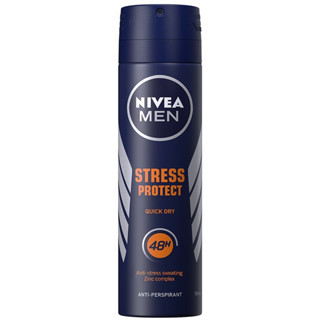 นีเวียดีโอสเปรย์ฟอร์เมนสเตรสโพรเทค 150มล.Nivea Deo Spray For Men Stress Protect 150ml.