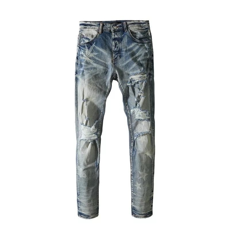 ลดพิเศษ พร้อมส่ง NEW Amiri ripped knife cut and slim jeans