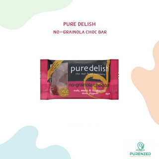 Pure delish nograin-ola choc bar โนเกรนโอล่า ช็อก บาร์ (57 กรัม / 1 ชิ้น) ธัญพืชชนิดแท่งเคลือบช็อกโกแลต