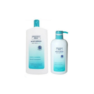 [1แถม1] ครีมอาบน้ำ Pharma Pure Moisturising Body Wash pH5 1000 ml. แถม 450 ml. สบู่เหลว ใช้ได้แม้ผิวแพ้ง่ายและบอบบาง