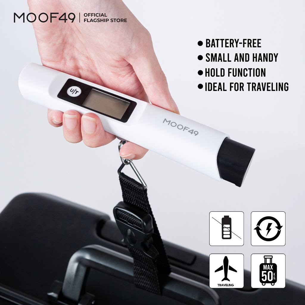 MOOF49 Battery Free Luggage Scale เครื่องชั่งไม่ใช้แบตเตอร์รี่ แบบพกพา รุ่นใหม่!