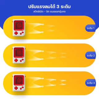 Moreno พัดลมคล้องคอแบบพกพา แท้ ดีไซน์เลโก้ พร้อมเชือกคล้องคอ แบตเตอรี่ใช้งานได้ยาวนาน