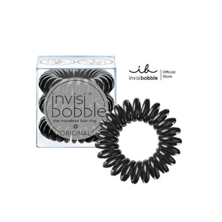 invisibobble  ยางรัดผม รุ่น original สี true black (1 กล่องบรรจุ 3 เส้น)