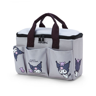 กระเป๋าอนกประสงค์ แยกช่องจัดระเบียบ Lid Carry Box (M) ลาย Kuromi ku / Kuromi