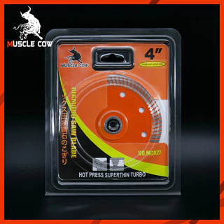 MUSCLE COW ใบตัดเพชร 4" หนา 1.2 mm. ใบตัด แผ่นตัด ใบเพชร แข็งแรง ทนทาน ตัดไว ตัดเนี้ยบ ตัดคอนกรีต ตัดหินอ่อน ตัดกระเบื้อ