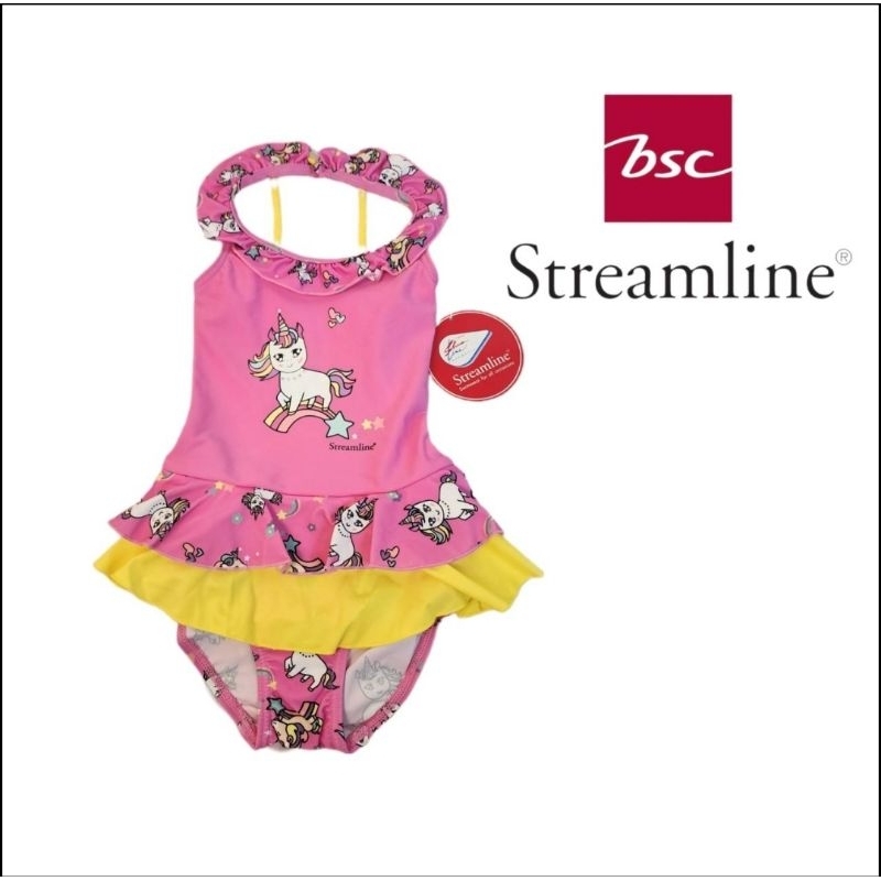 ชุดว่ายน้ำเด็ก Streamline ลดราคาเยอะมากผ้าดีลายน่ารัก