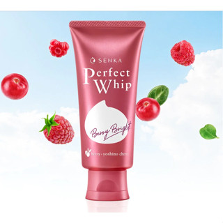 Senka Perfect Whip Berry Bright 100g โฟมล้างหน้า สูตรใหม่