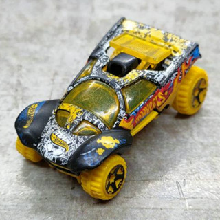 รถเหล็ก Hotwheel Stunt-Desert Force DA KAR Black Variation w/Yellow Wheel