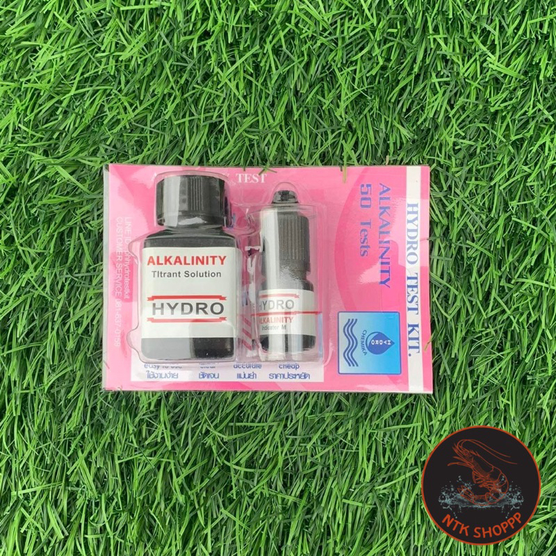 ชุดวัดค่าอัลคาไลน์ สำหรับน้ำจืดและน้ำทะเล ALKALINITY TEST (HYDRO TEST KIT)