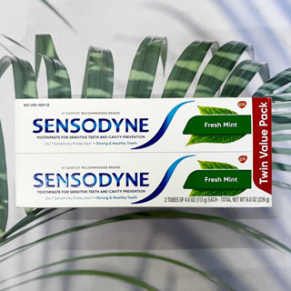 ยาสีฟัน เซ็นโซดายน์ Sensitive Toothpaste, Fresh Mint 226 g (Twin Pack) (SENSODYNE®)