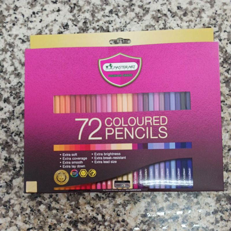 สีไม้ 72สี 72 แท่ง มาสเตอร์อาร์ต