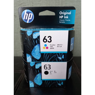 ตลับ HP 63 BK+63CO (Original) For HP  DeskJet : 1110 / 1112 / 1115 / 2130 / 2131 / 2132 / 3630 / 3632Jet : 3830 / 4650