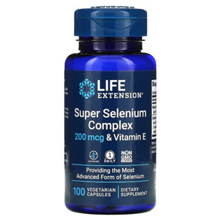 Life Extension, Super Selenium Complex &amp; Vitamin E, 200 mcg, 100 Vegetarian Capsules