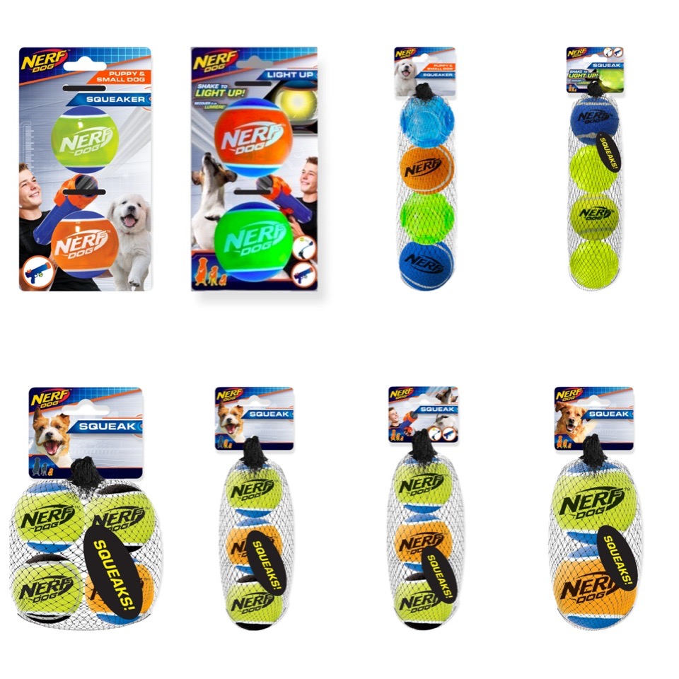 [puntongpetshop] ของเล่นสุนัข Nerf Dog (เนิร์ฟด็อก) Squeak Tennis มีให้เลือกหลายรุ่น สินค้าเลือกตามรหัส