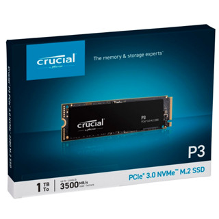 Crucial 1TB P3 NVMe M.2 SSD (Gen3)