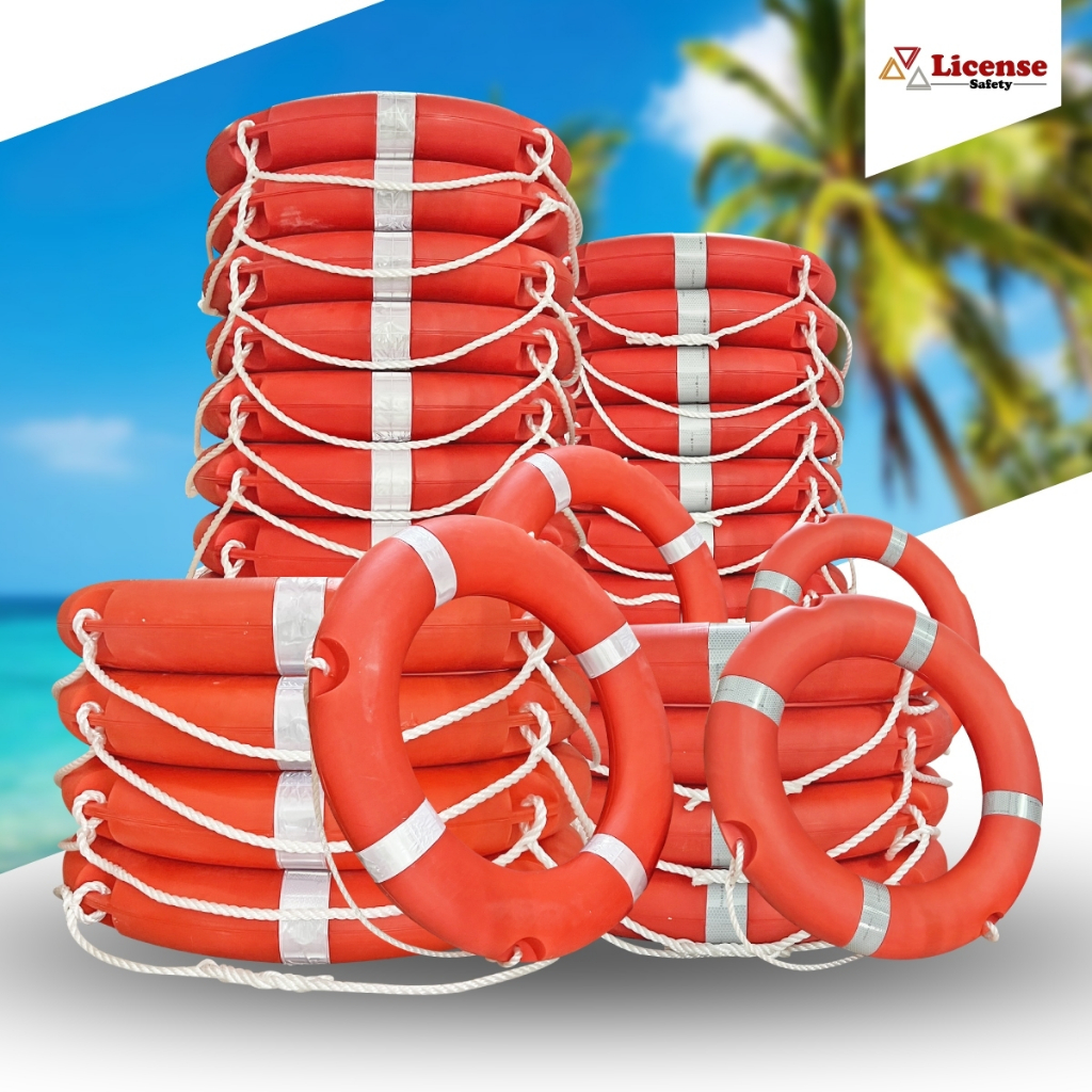 ห่วงชูชีพไฟเบอร์มาตรฐาน SOLAS ห่วงยางนิรภัย ห่วงกู้ Fiber lifebuoy ,Lifebuoy Ring  (1ห่วง)