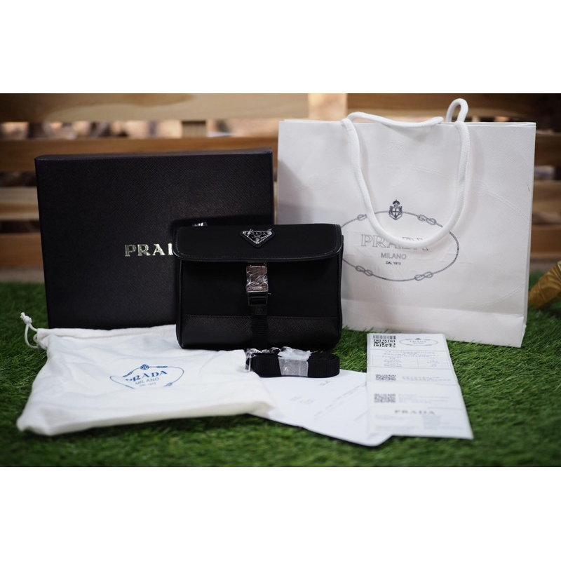 Prada Re-nylon and leather smartphone bag