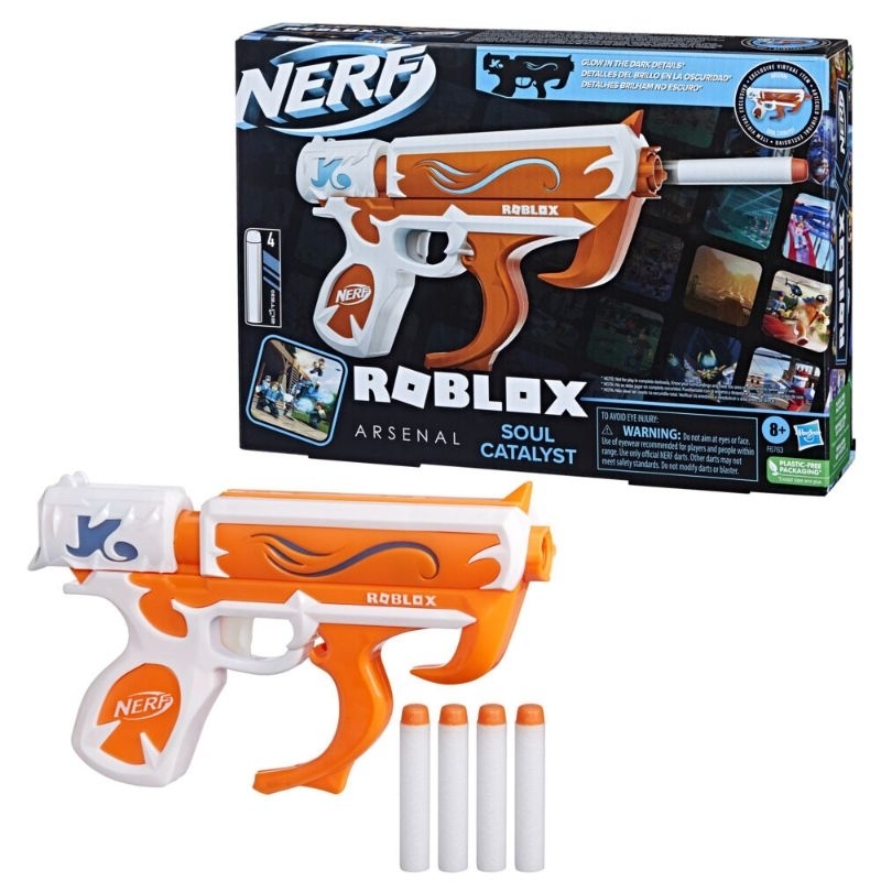 Nerf Roblox Arsenal: Soul Catalyst Dart Blaster Toy Gun, Includes Code to Redeem Exclusive Virtual I