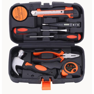 Household Tool-set (8 Pcs) ชุดเครื่องมือช่างอเนกประสงค์ จำนวน 8 ชิ้น พร้อมกล่องกันกระแทก ชุดเครื่องมือประจำครัวเรือน