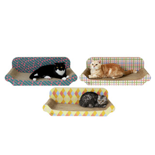 KAFBO Cat Sleeper Sofa XL Size - โซฟาแมว ที่ลับเล็บแมวขนาดใหญ่ ที่ข่วนเล็บแมว เฟอร์นิเจอร์สำหรับแมว โซฟาแมวน่ารัก ของเล่นแมว สำหรับแมวทุกวัย แถมฟรี Catnip