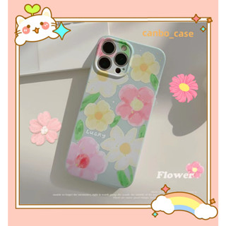 🎁ส่งของขวัญ🎁เคสไอโฟน สำหรับ 11 14 for iPhone Case 13 12 Pro Max น่ารัก หวานสวย ดอกไม้ กันกระแทก เคสนิ่ม เคสโทรศัพท์