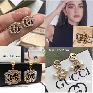 ต่างหู Gucci GG กุชชี่ งานออริ ส่งพร้อมถุง PVC ปั๊ม Gucci