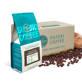 [ 3 KG.] Espresso Blend เมล็ดกาแฟ คั่วเข้ม สูตรกาแฟเย็น SUZUKI COFFEE