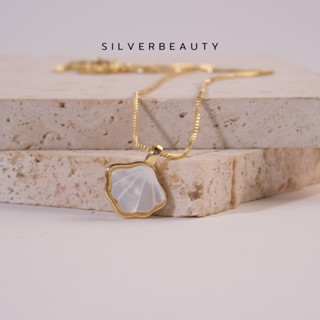 โค้ด SILV45 ลด45.-Silver beautyสร้อยคอมุกสี่ดวงแฟชั่นN02407