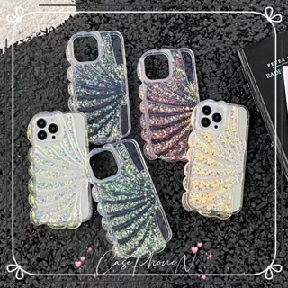 เคสไอโฟน iphone 11 14 Pro Max อีพ็อกซี่ เปลือก แฟลชที่ดี ป้องกันการตก เคส iphone 12 13 Pro Case for iPhone