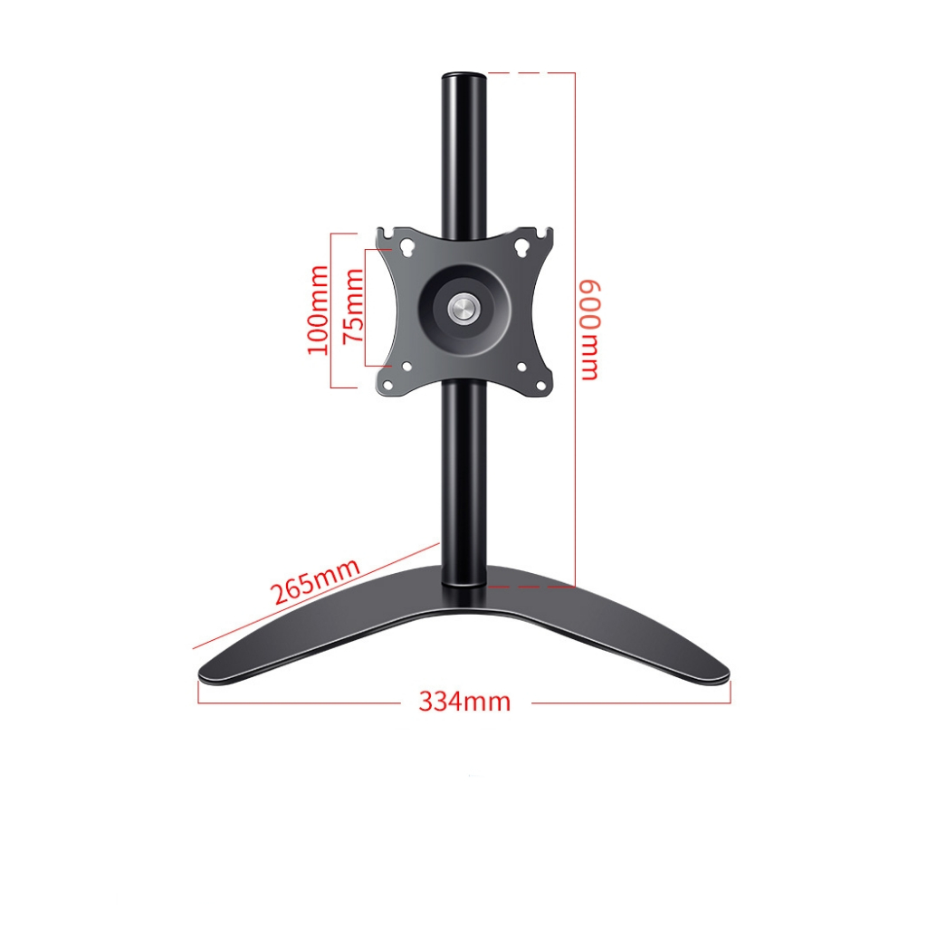 E21 ขาตั้งจอคอม สูง60cm จอมอนิเตอร์ รองรับ 14-32” พร้อมน๊อตยึดจอ หมุนซ้ายขวาได้360องศา monitor