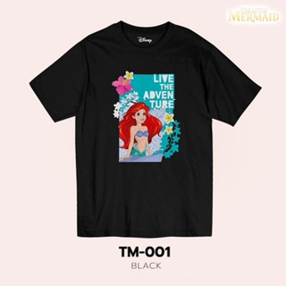 Power 7 Shop เสื้อยืดการ์ตูน The Little Mermaid ลิขสิทธ์แท้ DISNEY (TM-001)