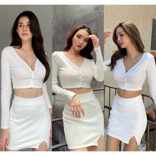 Kimber White Short Skirt กระโปรงสั้นขาว