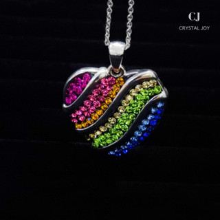 [Joy outlet] Heart Pendant จี้พร้อมสร้อยรูปหัวใจ ประดับคริสตัล 7 สี  คริสตัลแท้จาก Swarovski✨