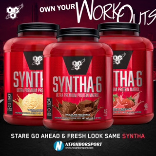 🛑BSN🛑 Syntha-6 Ultra Premium Protein Powder [5lb] เวย์โปรตีนระดับพรีเมี่ยม เสริมสร้างกล้ามเนื้อ &lt;มี 3 รสชาติ🍫🍓🌼&gt;