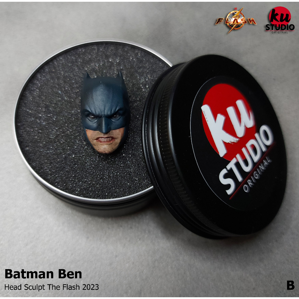 หัวเพ้นท์ Batman Ben Head Sculpt 1/10